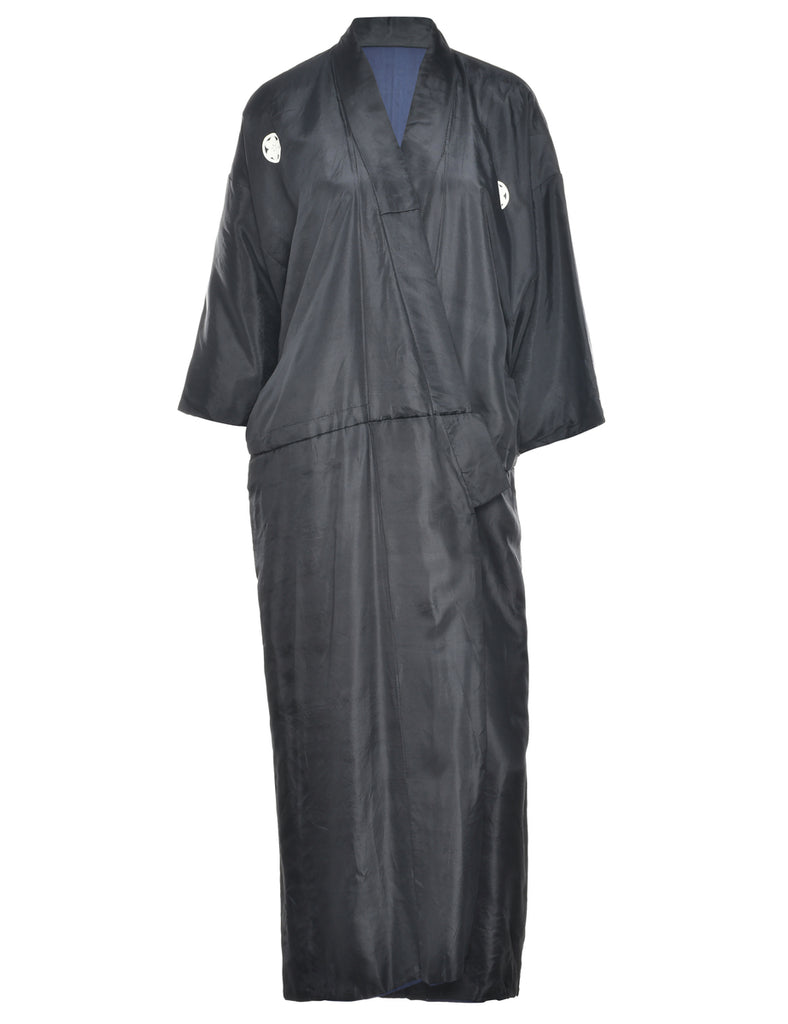 Black Full Length Kimono - L