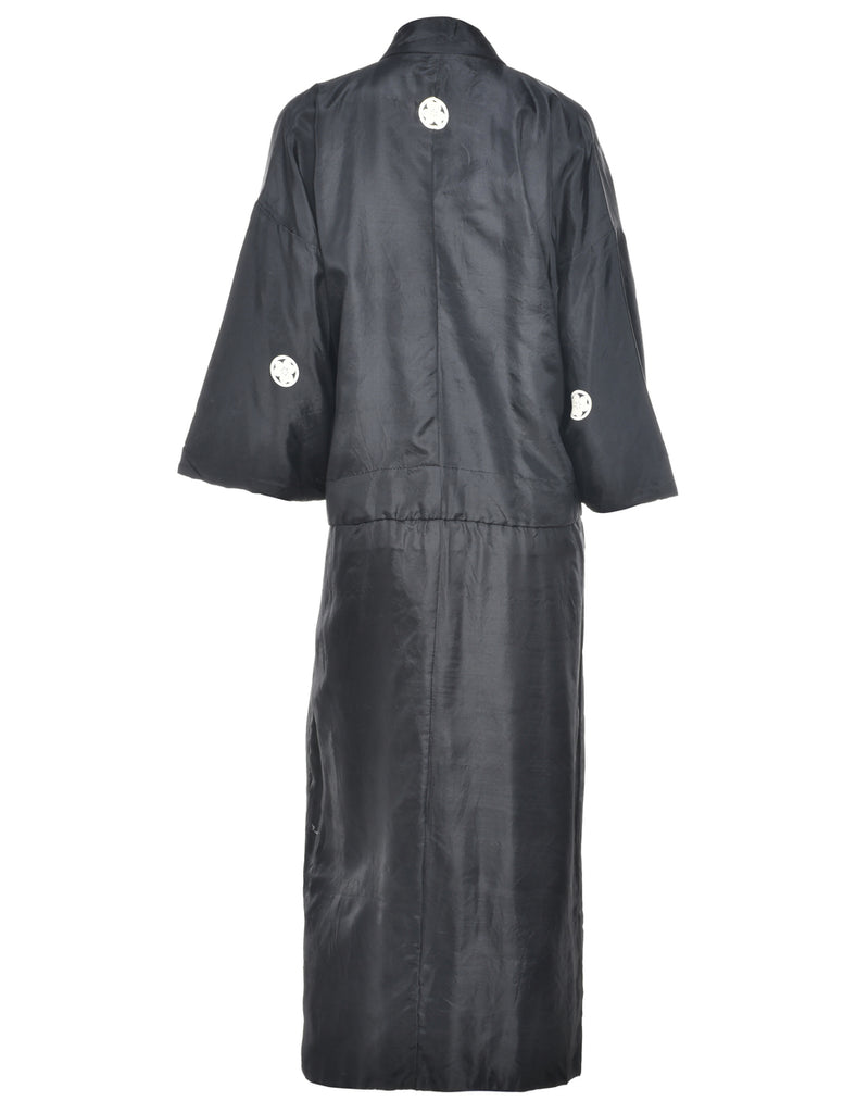 Black Full Length Kimono - L