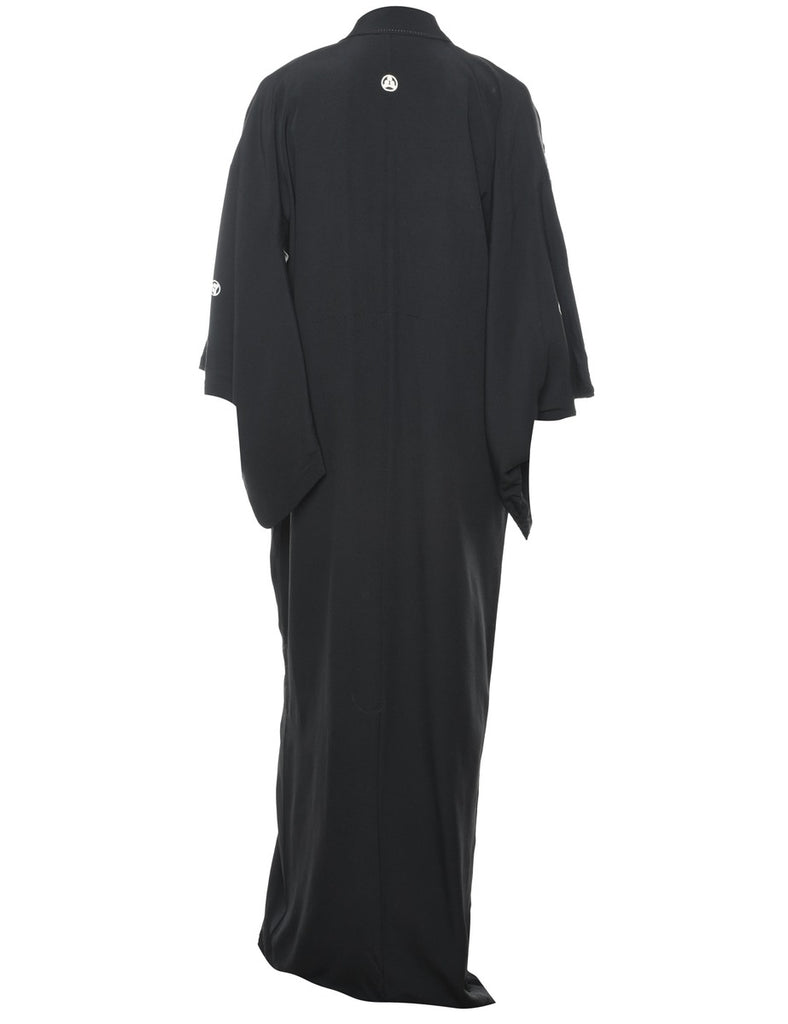 Black Full Length Kimono - L