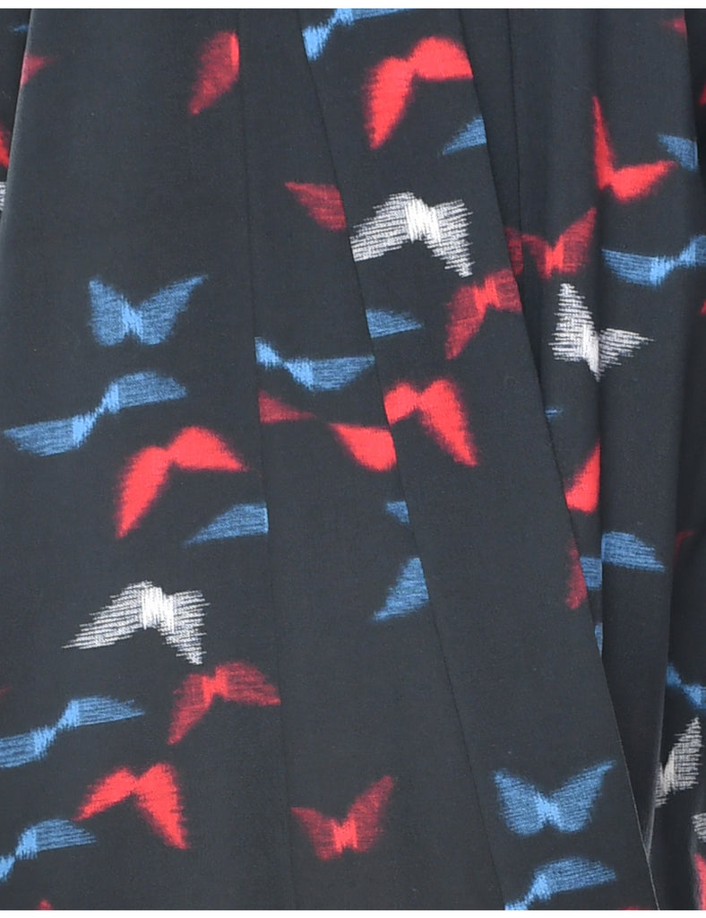 Black Full Length Kimono - XL