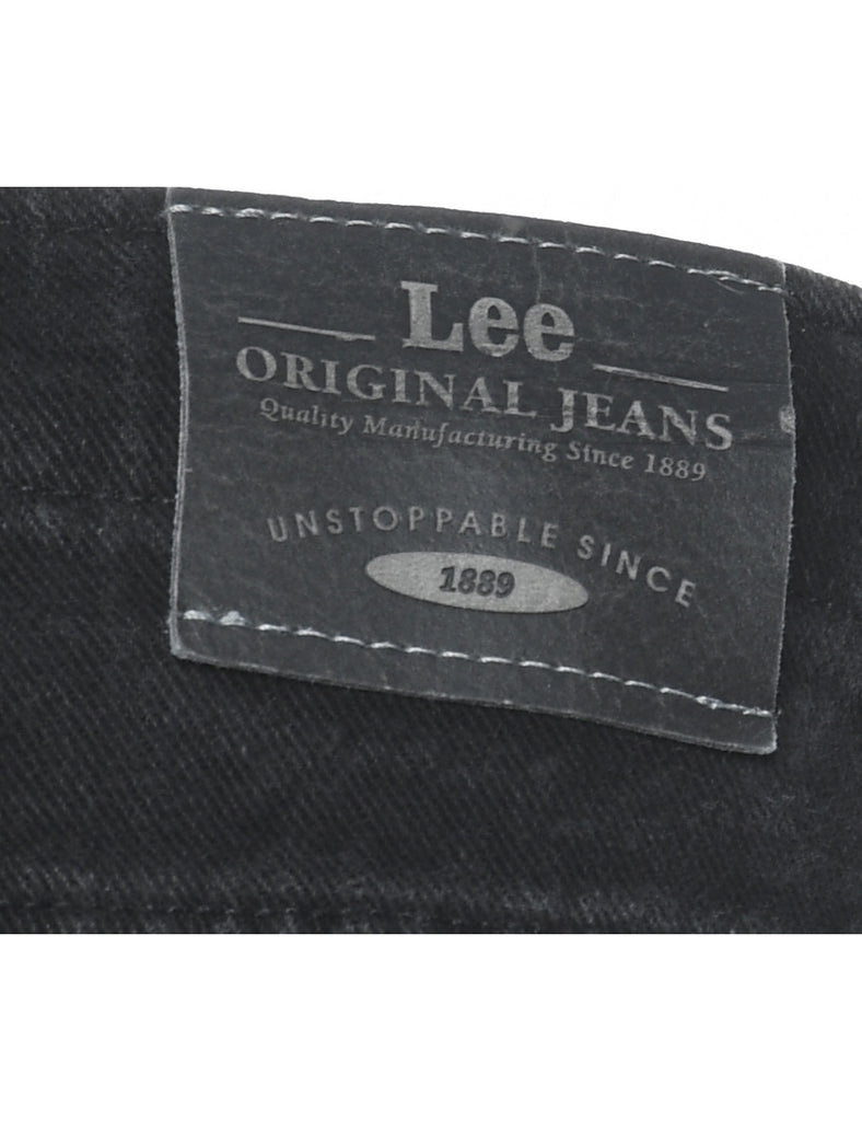 Black High Waist Elasticated Lee Jeans - W30 L28