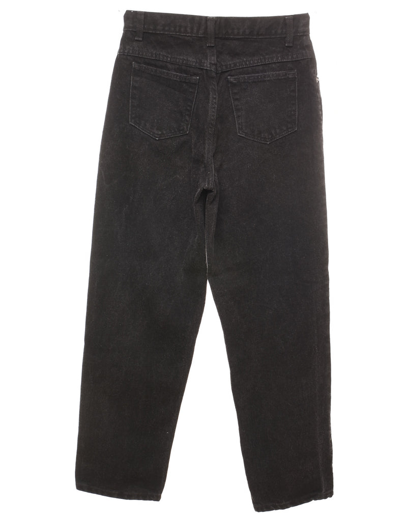 Black High Waist Tapered Jeans - W26 L28