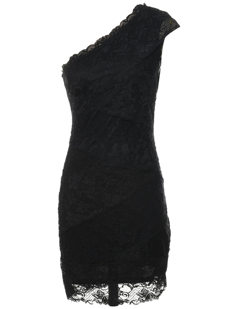 Black Lace Evening Dress - XS