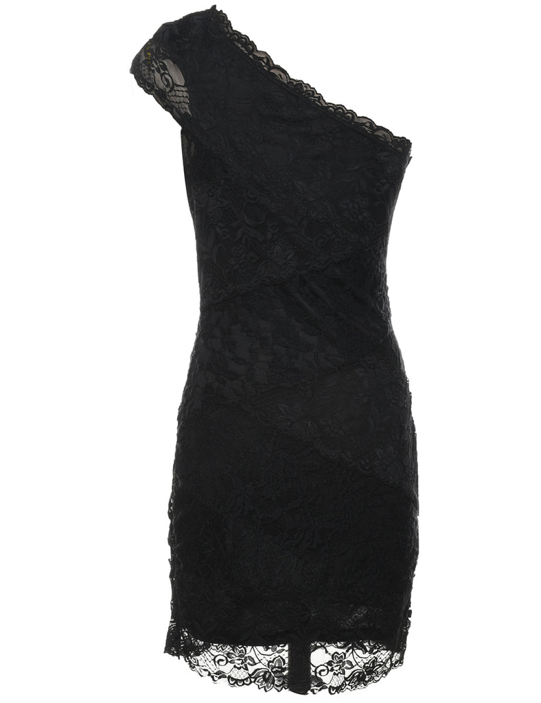 Black Lace Evening Dress - XS