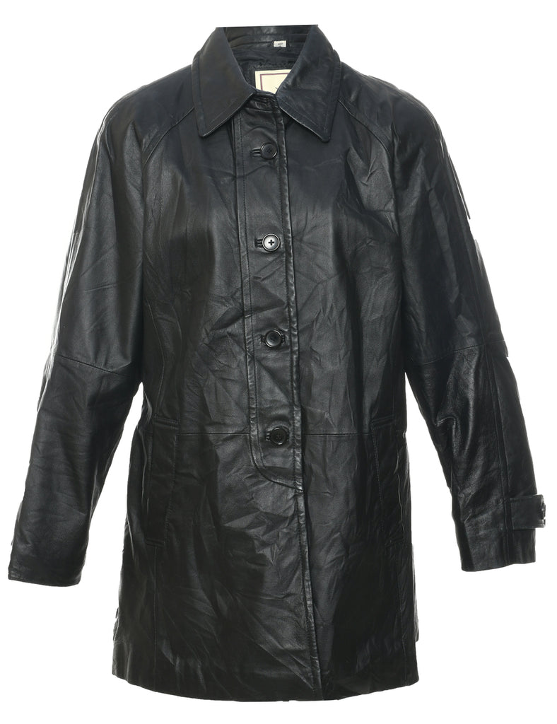 Black Leather Jacket - M