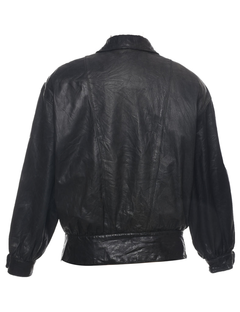 Black Leather Jacket - M