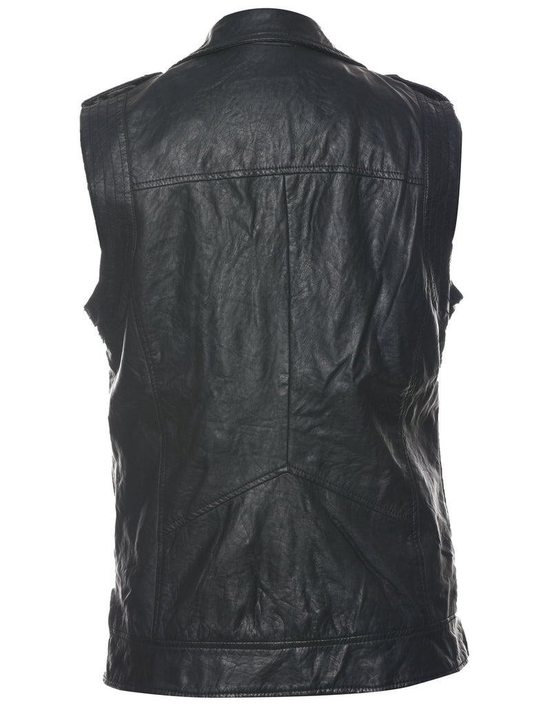 Black Leather Jacket - L