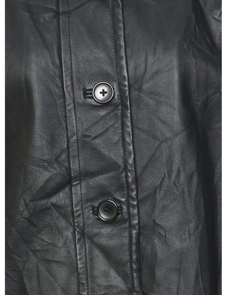 Black Leather Jacket - M