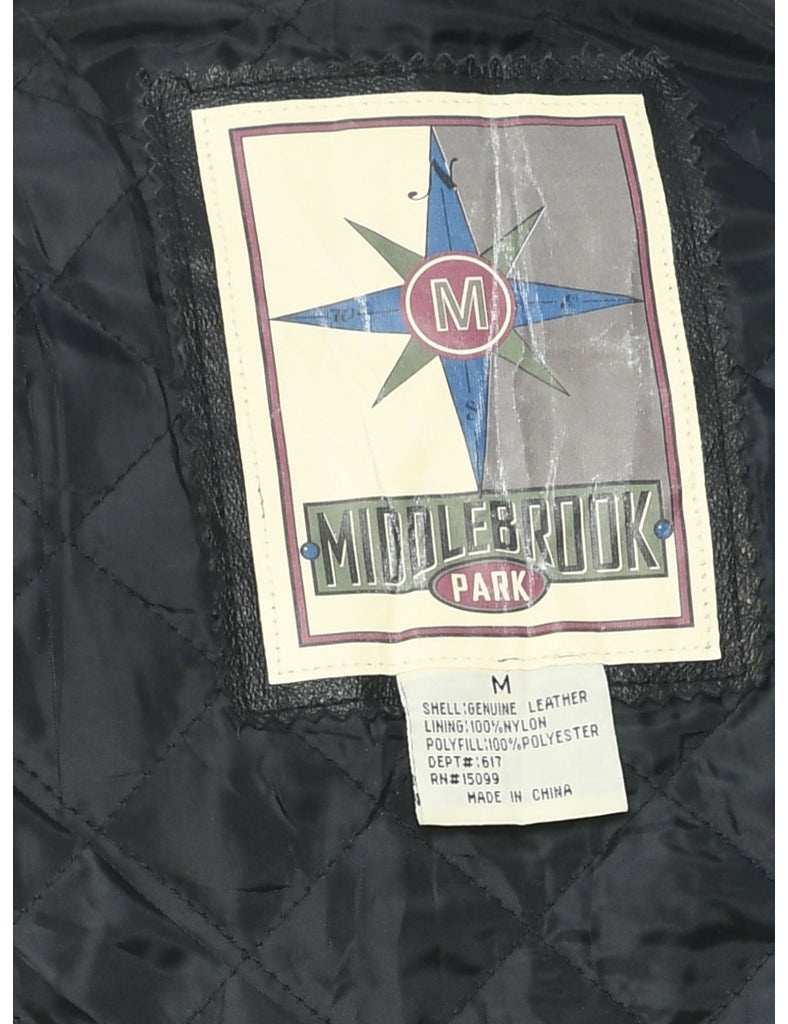 Black Leather Jacket - M