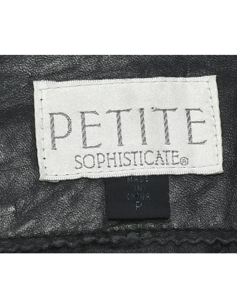 Black Leather Jacket - L