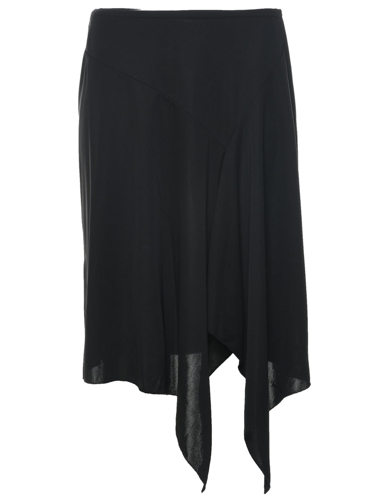Black Midi Skirt - M