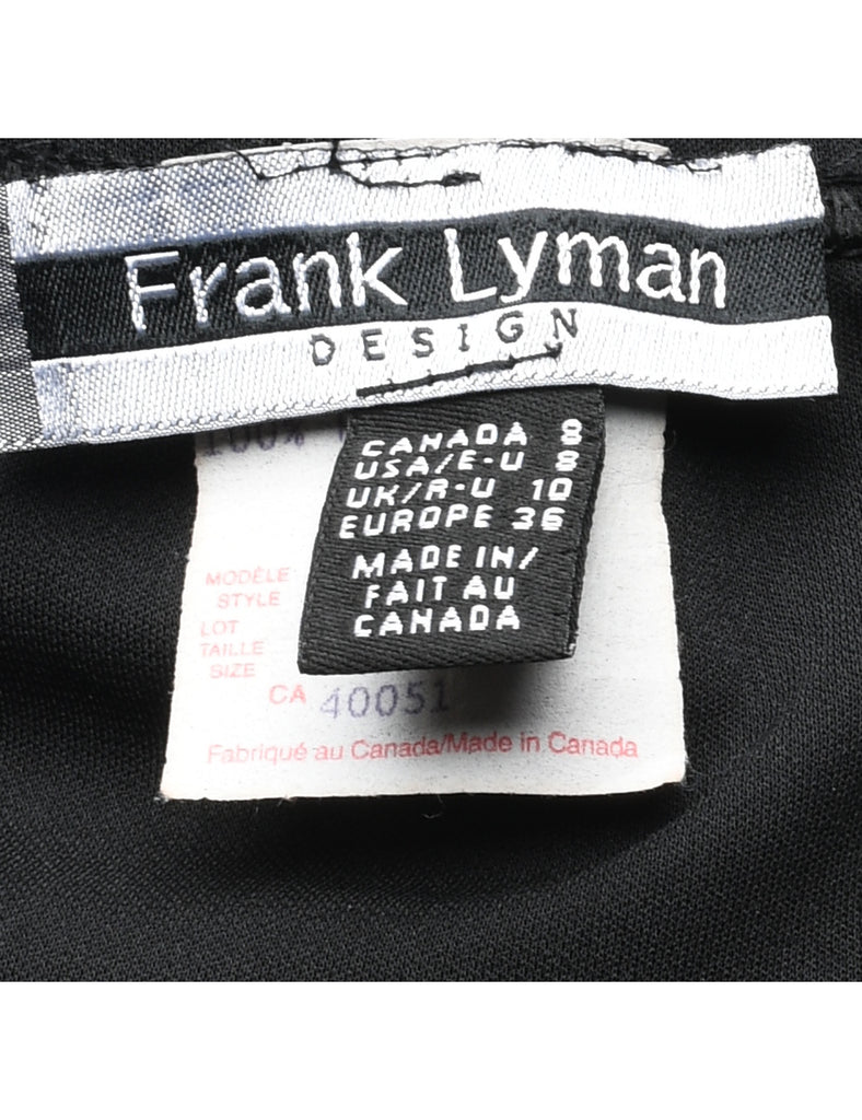 Black Midi Skirt - M