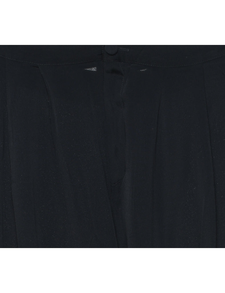 Black Palazzo Flared Leg Trousers - W32 L27