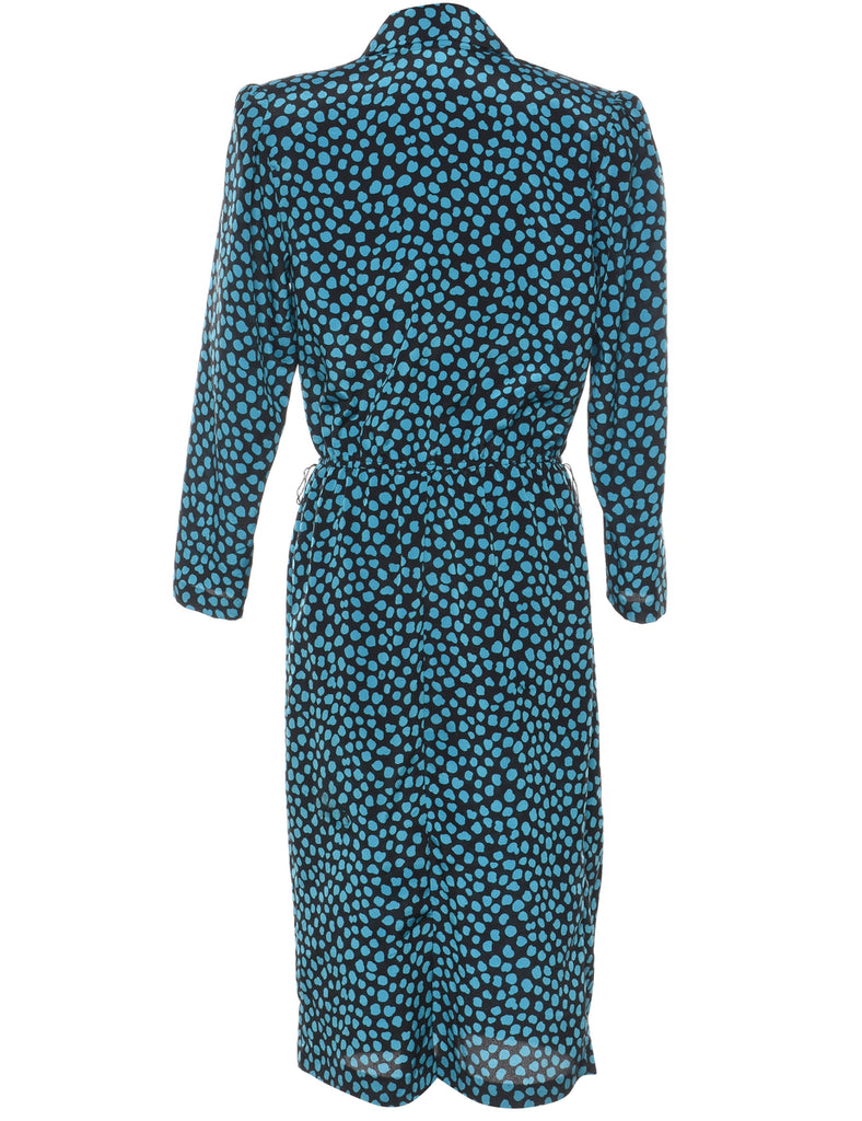 Black Patterned Dress - M