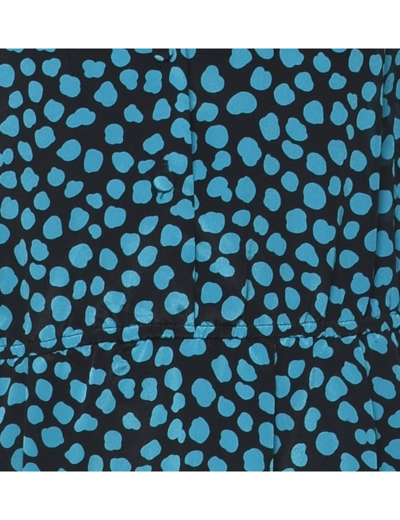 Black Patterned Dress - M