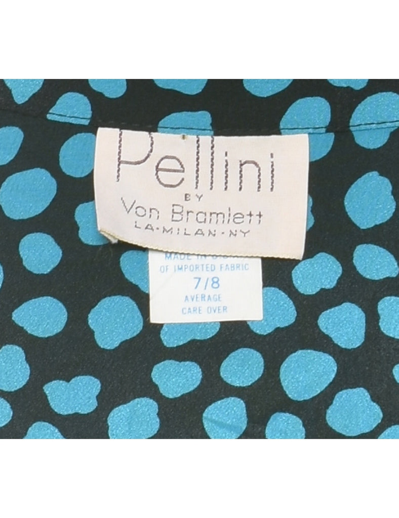 Black Patterned Dress - M