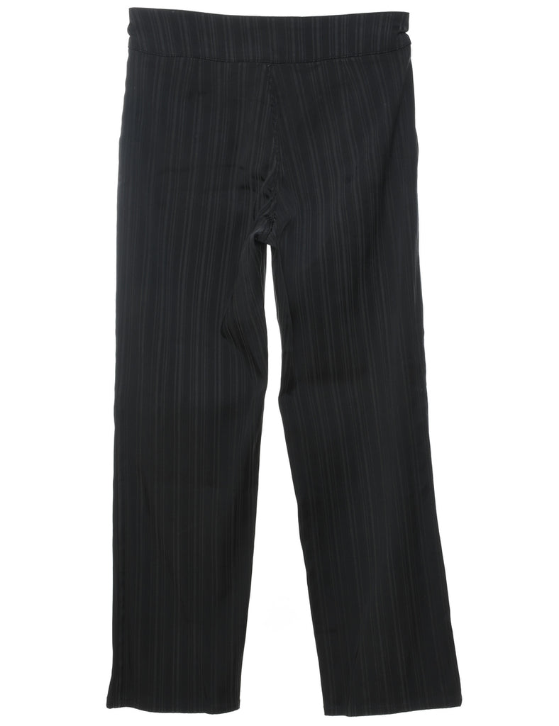 Black Pinstriped Trousers - W30 L32