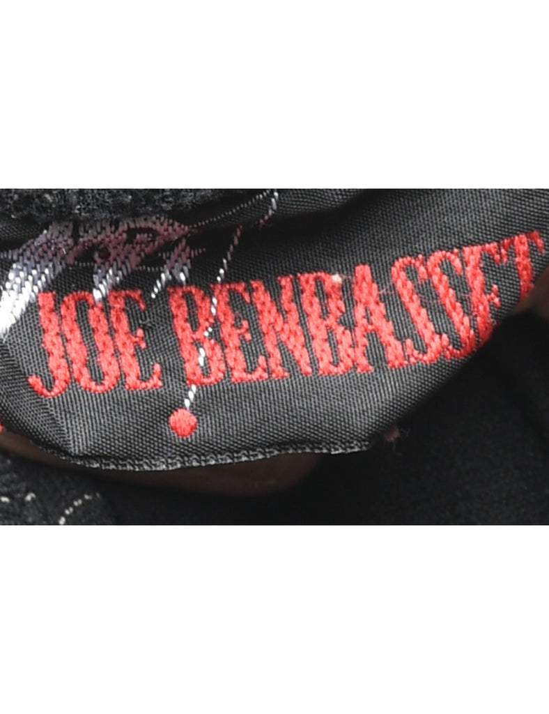 Black Pinstriped Trousers - W32 L32