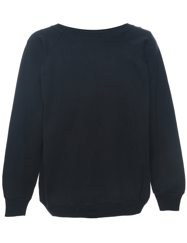 Black Plain Sweatshirt - XL