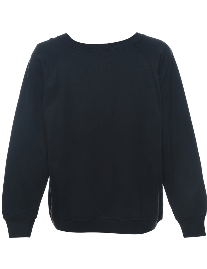 Black Plain Sweatshirt - XL