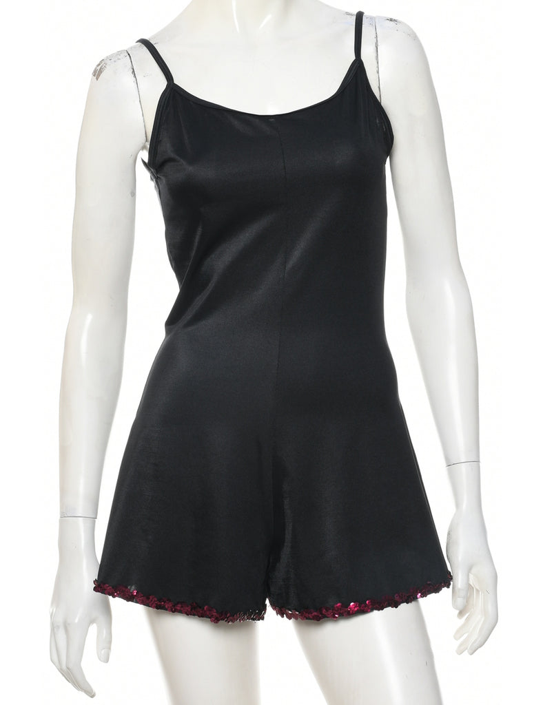 Black Playsuit - M