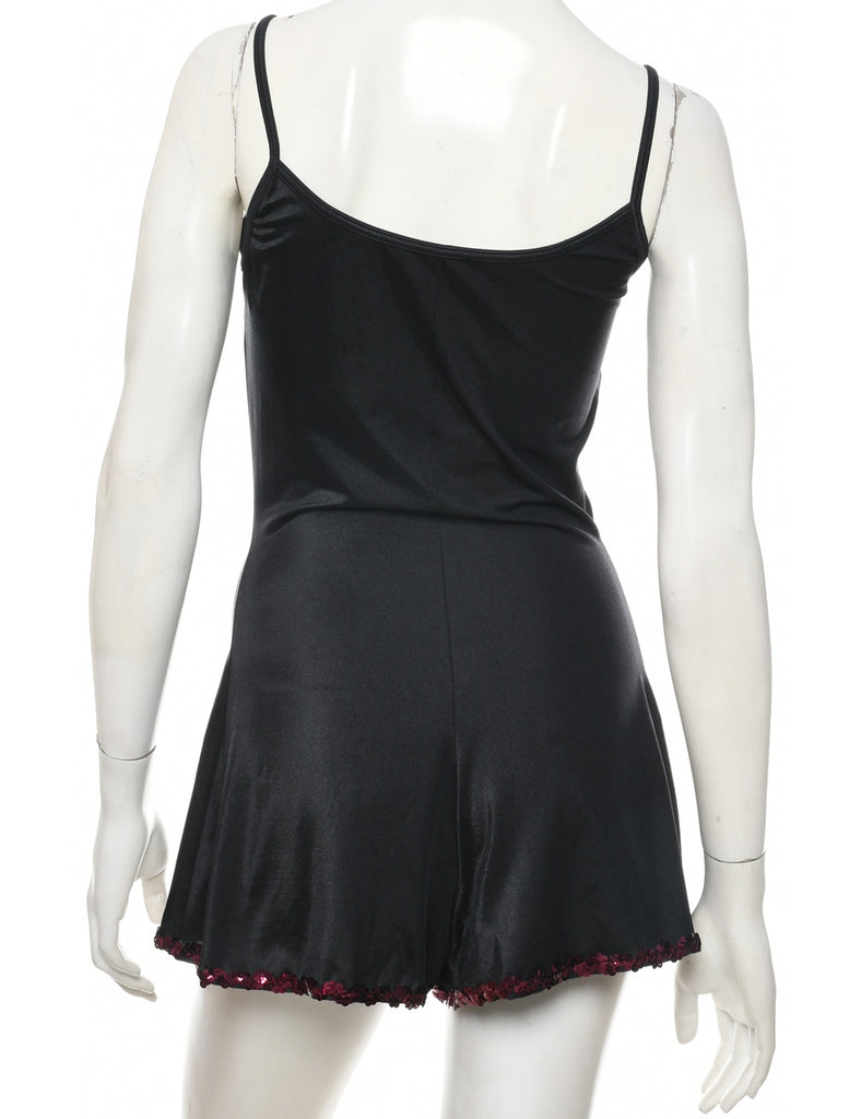 Black Playsuit - M