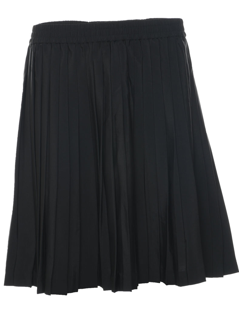 Black Pleated Skirt - M