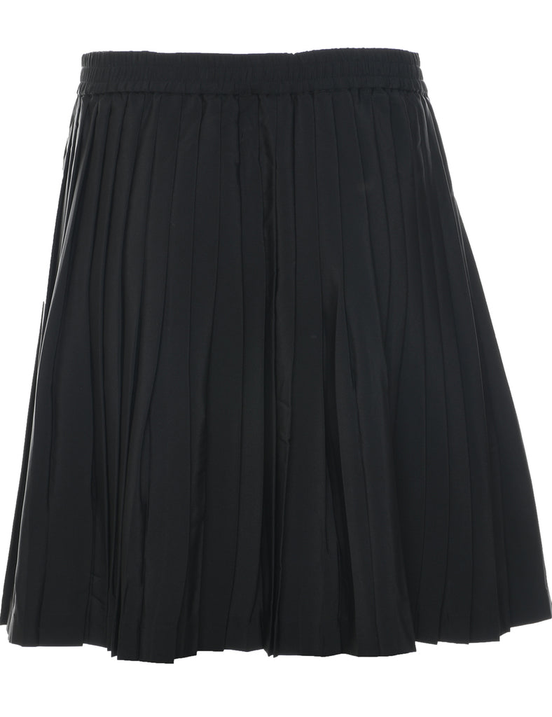 Black Pleated Skirt - M