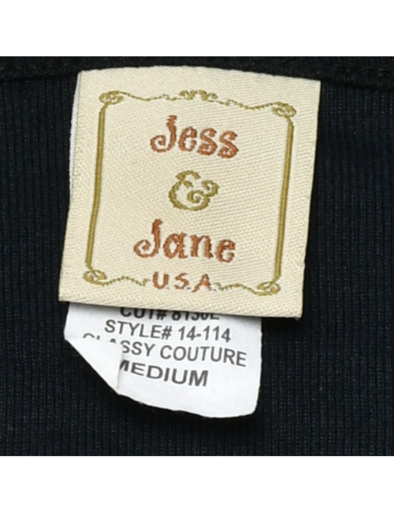 Black Printed T-shirt - M