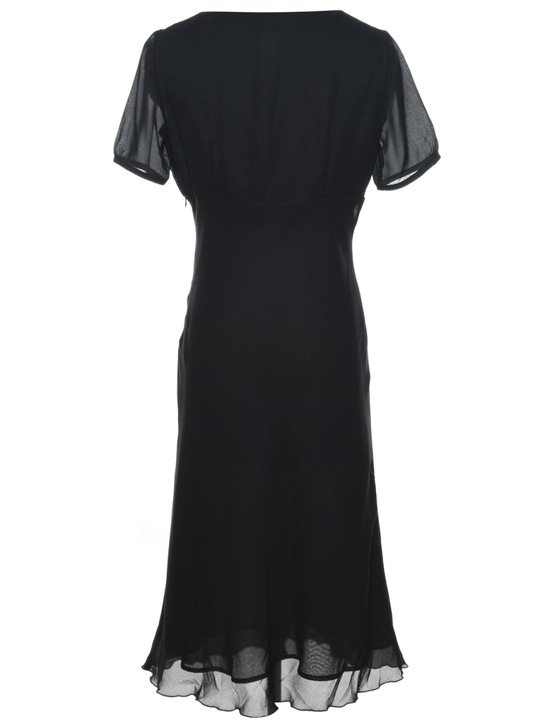 Black Pussy Bow Dress - M