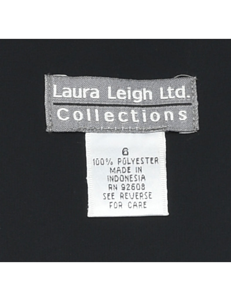 Black Pussy Bow Dress - M