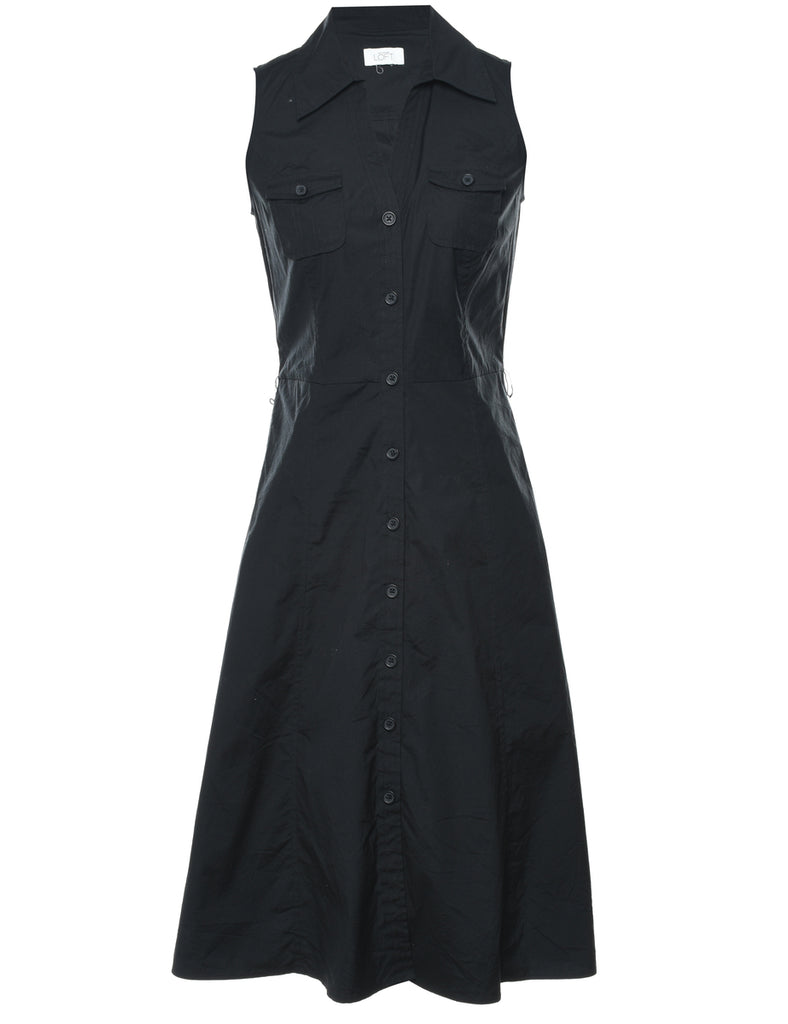 Black Shirt Dress - M