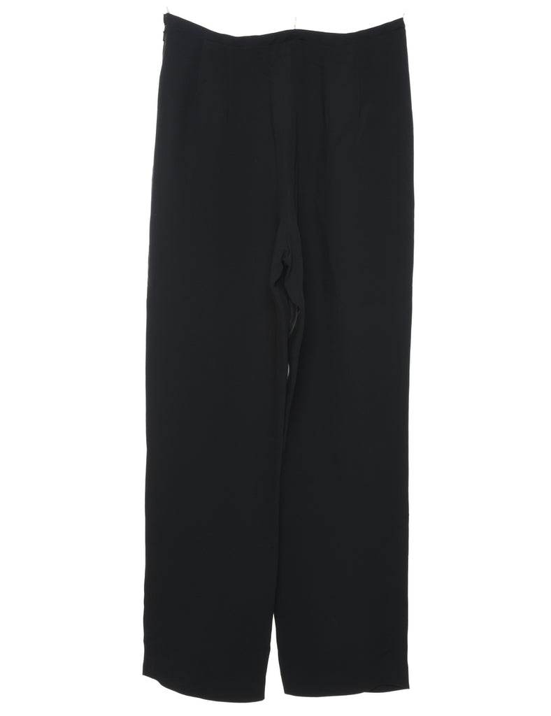 Black Silk Trousers - W28 L28