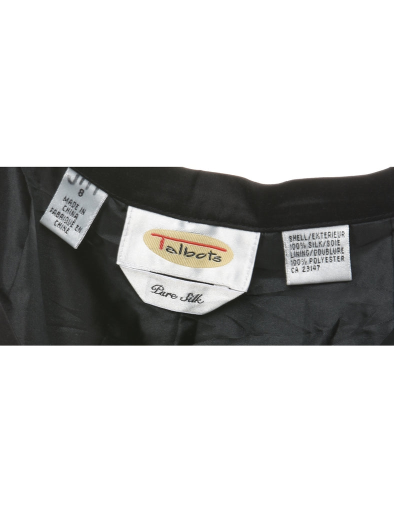 Black Silk Trousers - W26 L29