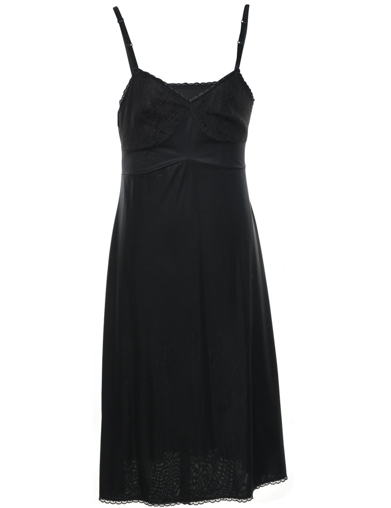 Black Slip Dress - L