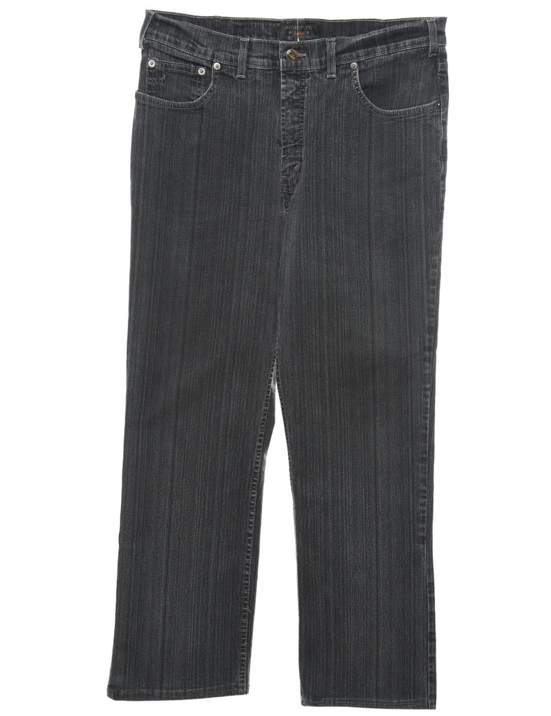 Black Straight Fit Jeans - W33 L29