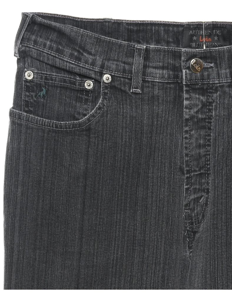 Black Straight Fit Jeans - W33 L29