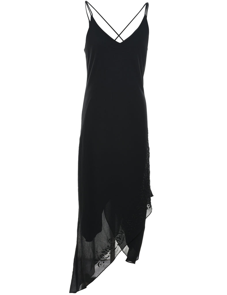 Black Strappy Dress - M