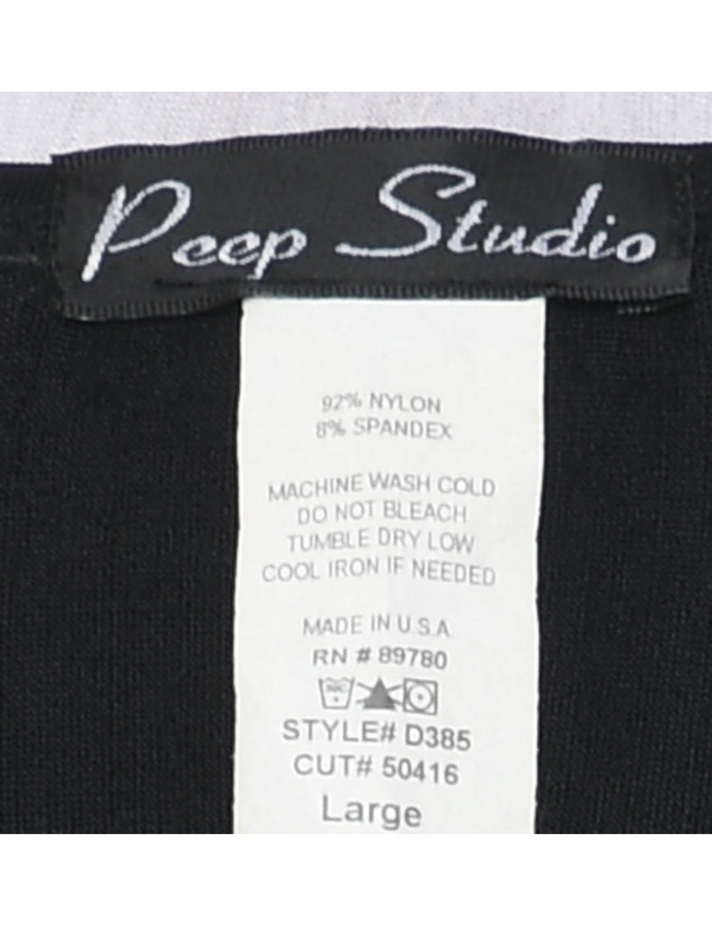 Black Strechy Dress - L