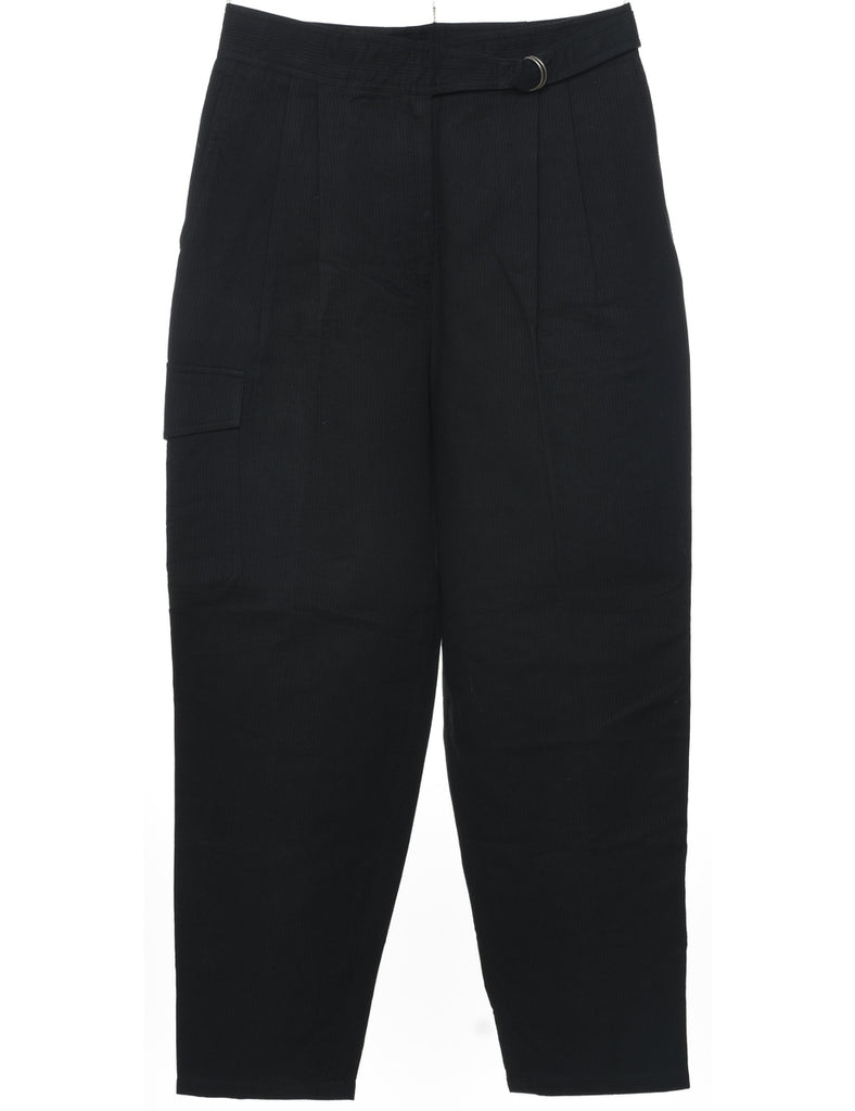Black Tapered Trousers - W31 L28