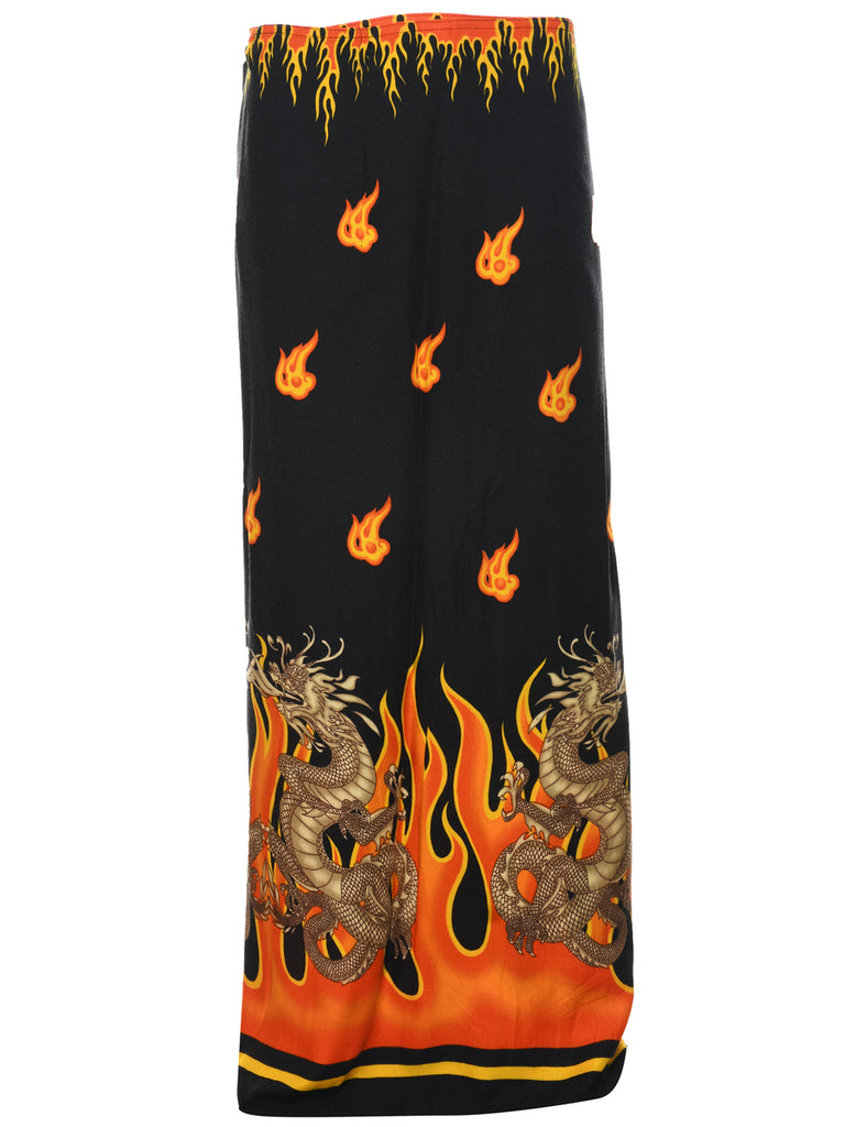 Black Tiered Skirt - M