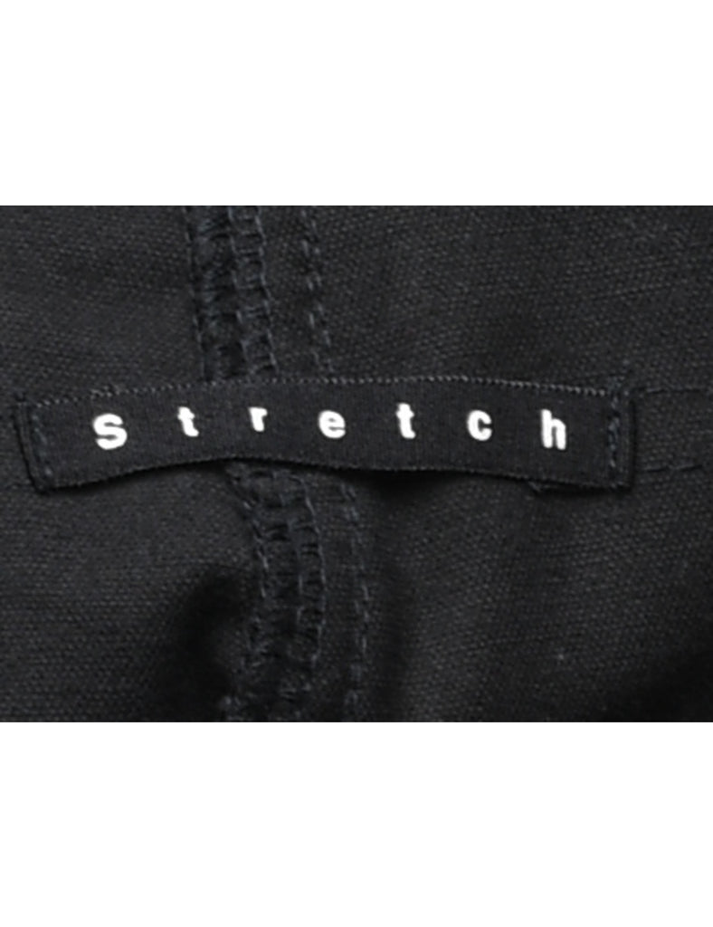 Black Velvet Tapered Dungarees - W31 L26