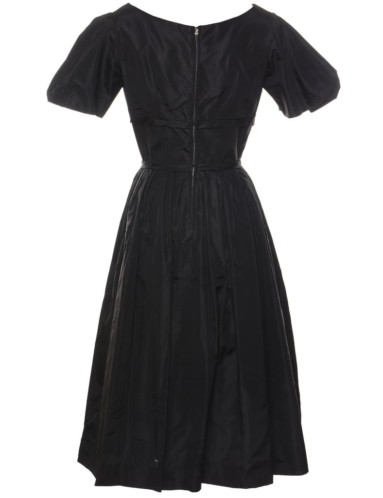 Black Vintage 1950s Dress - S