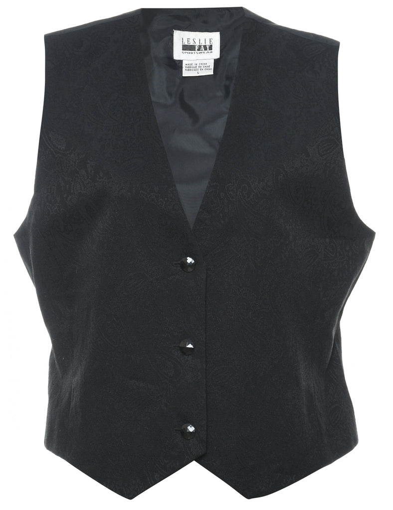 Black Waistcoat - L