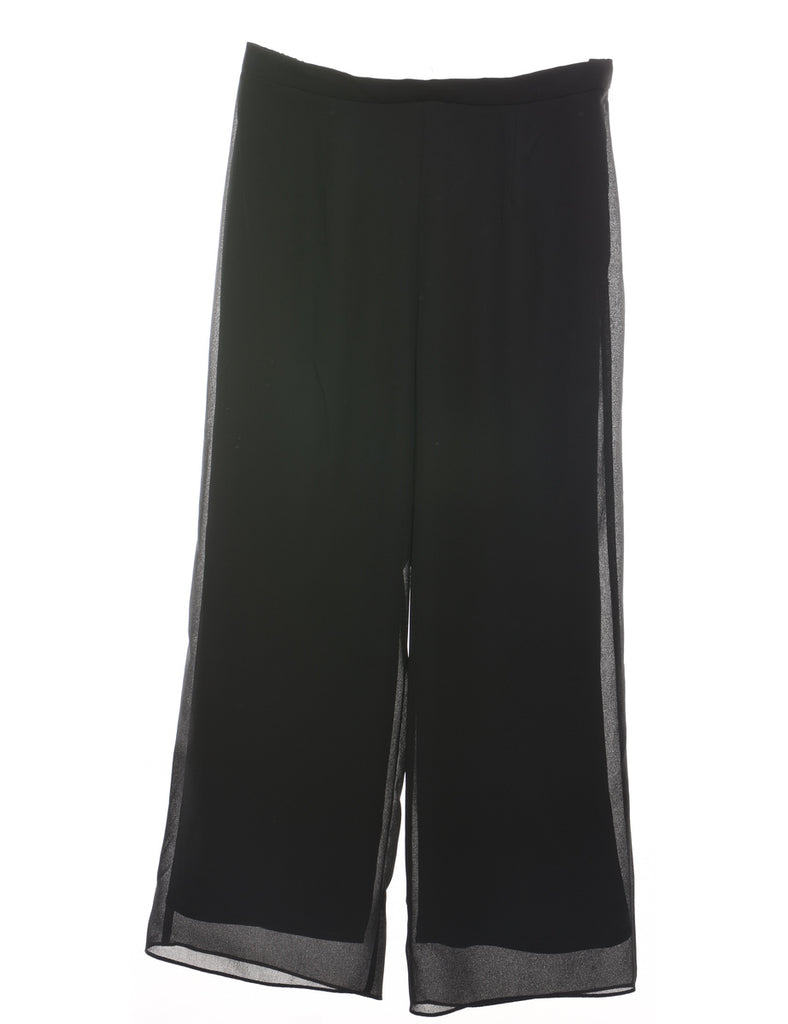 Black Wide-Leg Culottes  - W34 L29