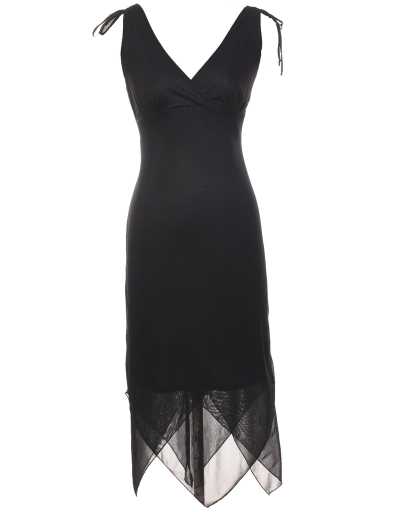 Black Y2K Evening Dress - M