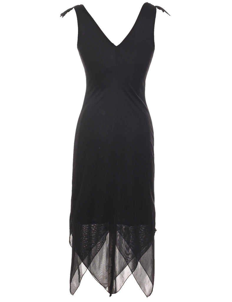 Black Y2K Evening Dress - M