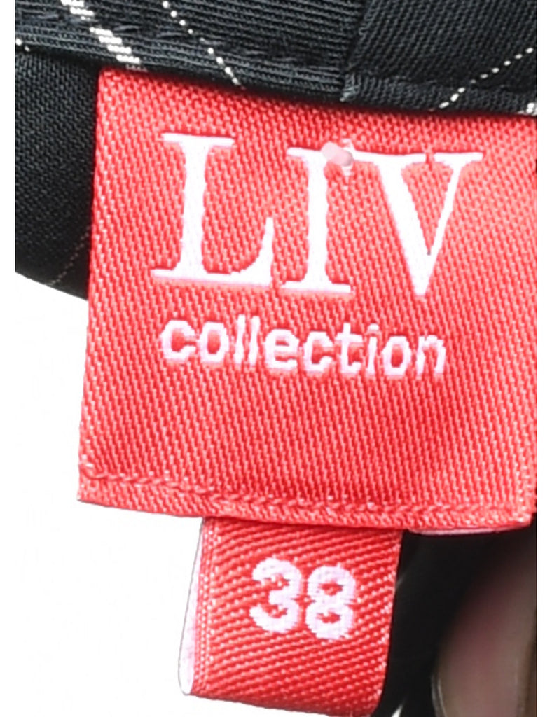 Black Y2K Pinstriped Trousers - W30 L31