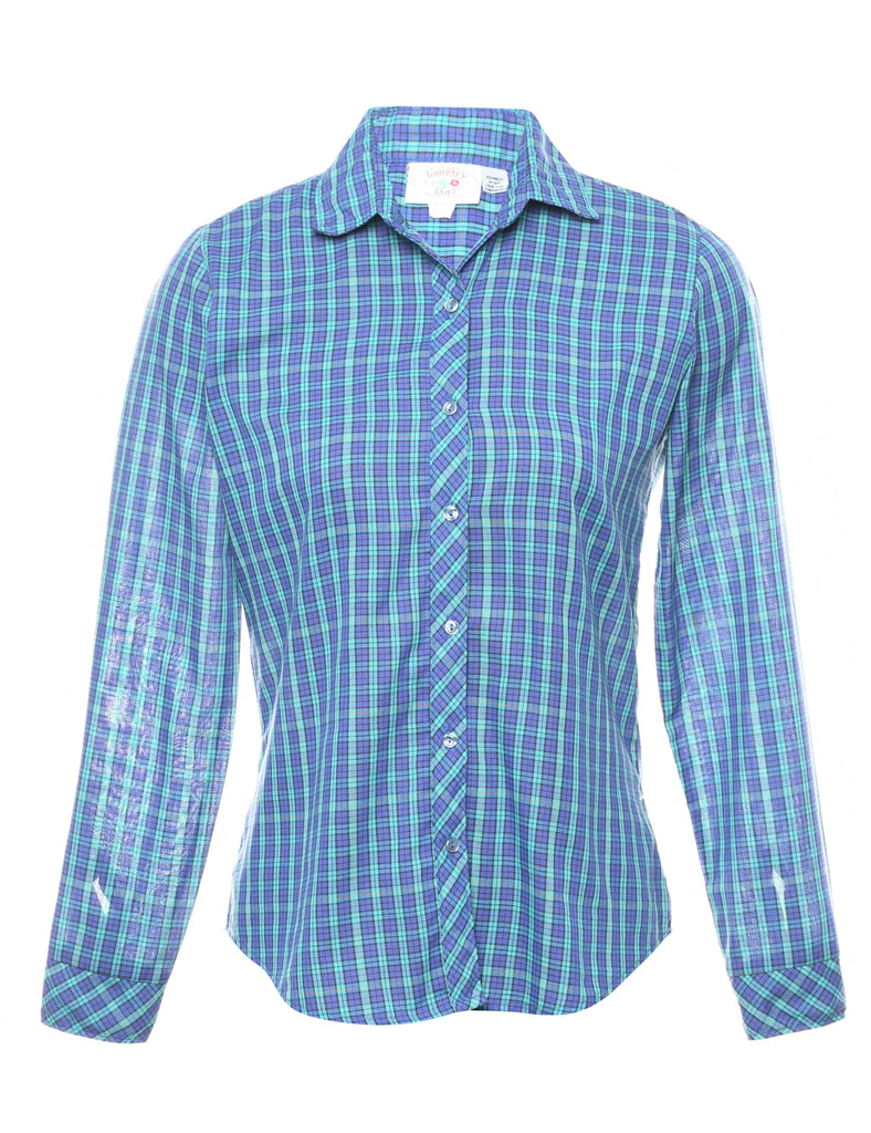 Blue Checked Shirt - S