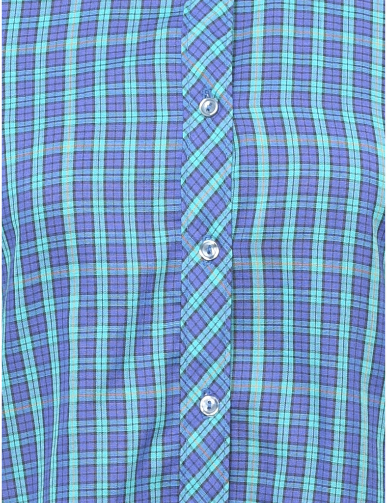 Blue Checked Shirt - S